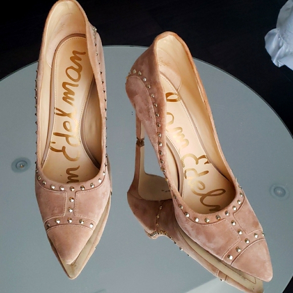 Sam Edelman Hyden tan leather high heels - Picture 1 of 10